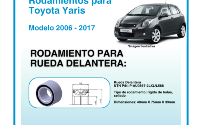 Rodamientos NTN para Toyota Yaris